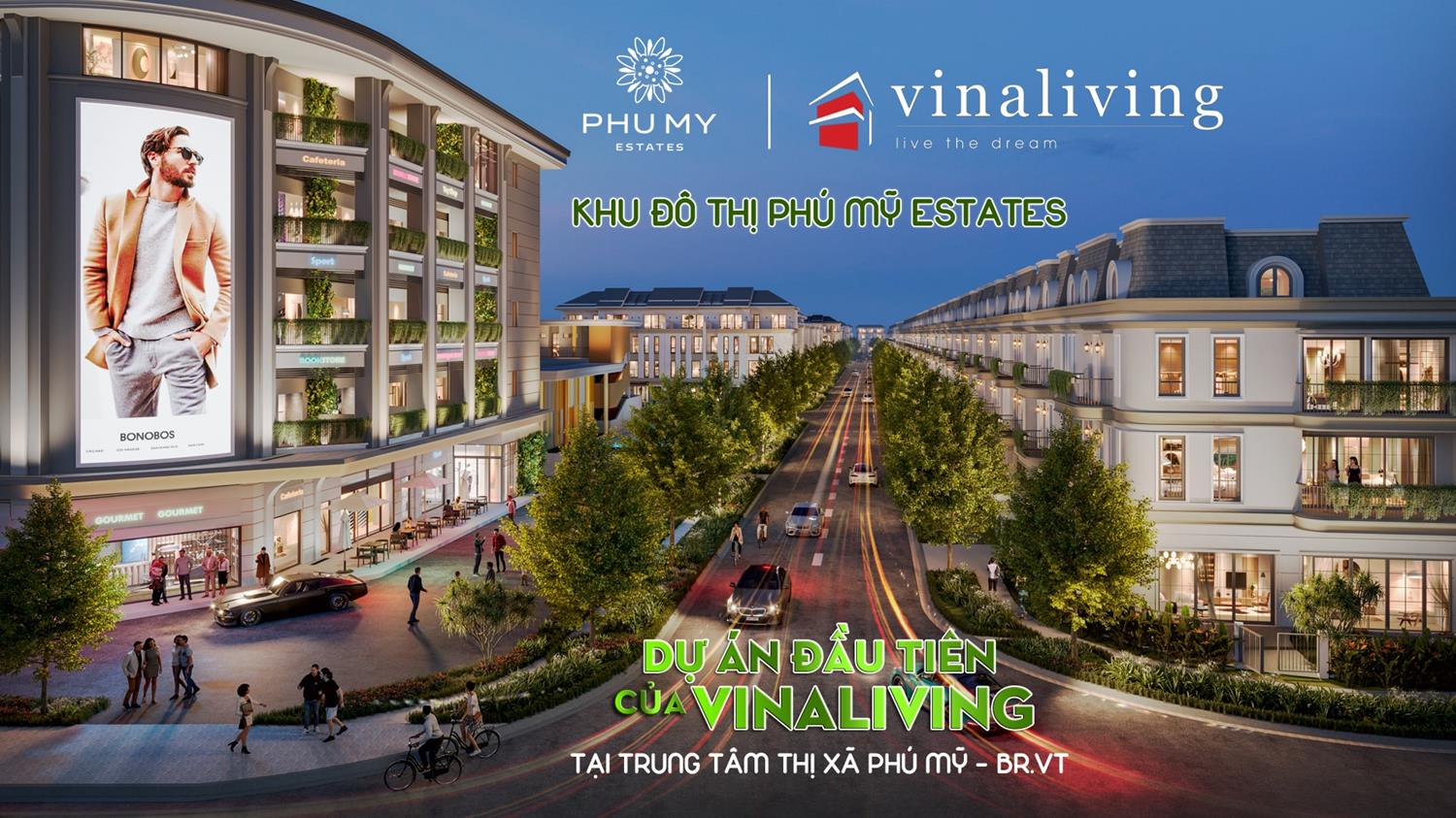 Phối cảnh bên ngoài của khu trung tâm thương mại. Ảnh: VinaLiving